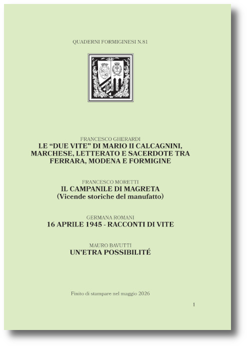 copertina Quaderni Formiginesi N. 81
